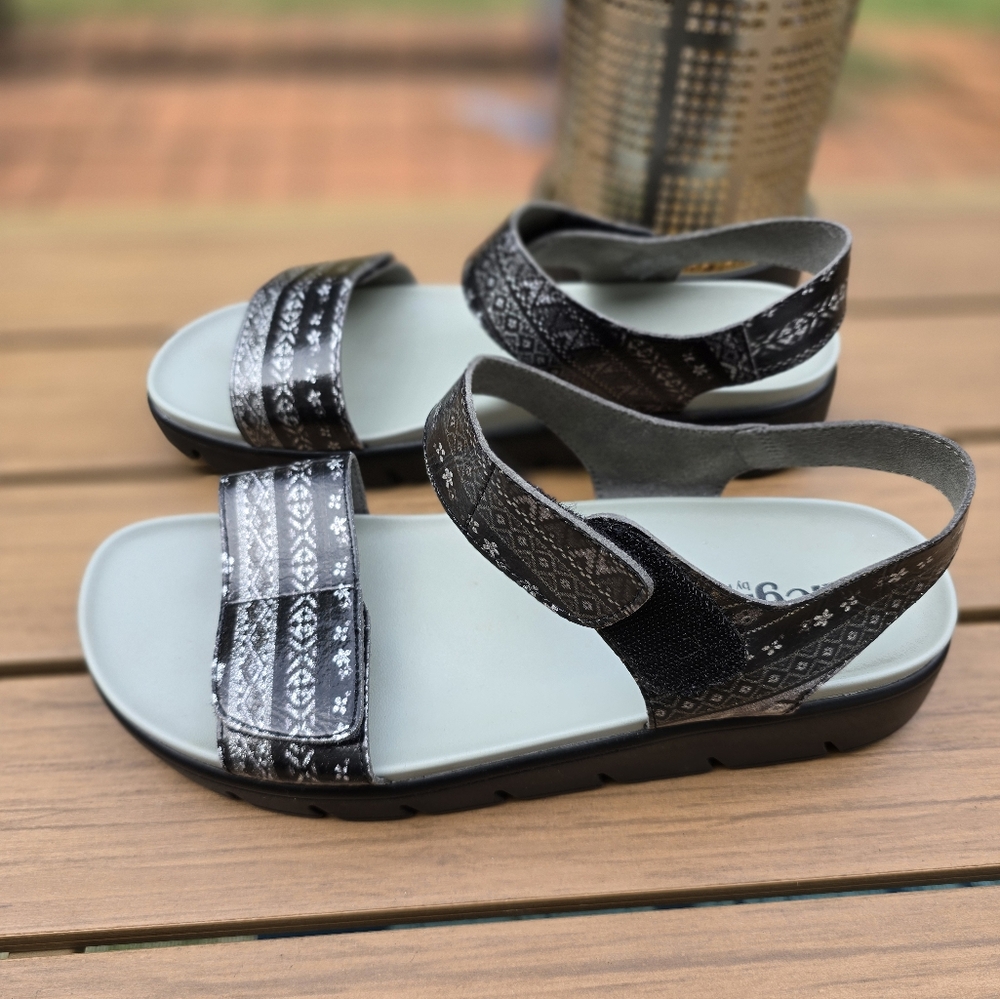 Women's ALEGRIA Sandal Open Toe Black Sandals Size 42/ 10.5-11 - Picture 9 of 9
